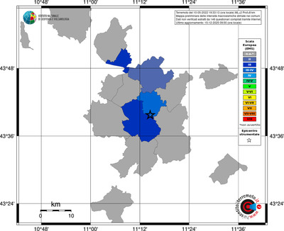 Mappa EMS - territori comuni