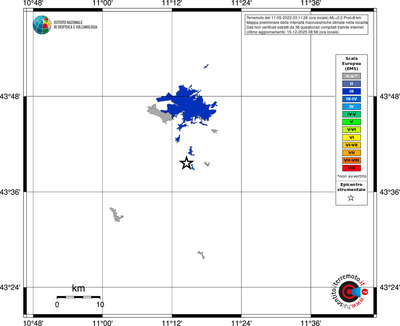 Mappa EMS - territori località