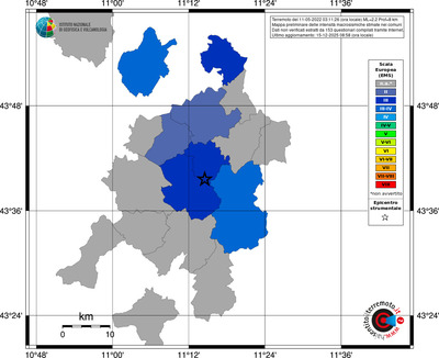 Mappa EMS - territori comuni
