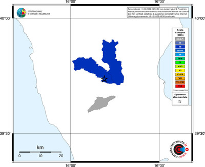 Mappa EMS - territori comuni