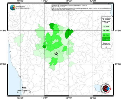 Mappa territorio comunale con almeno 3 questionari