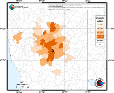 Mappa territorio comunale con almeno 3 questionari