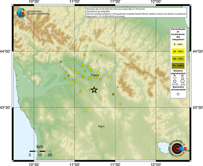 Mappa comuni con almeno 3 questionari