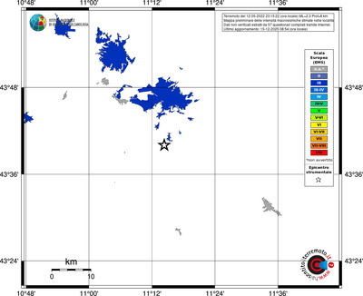 Mappa EMS - territori località