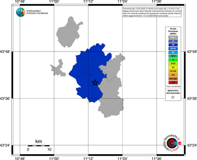 Mappa EMS - territori comuni