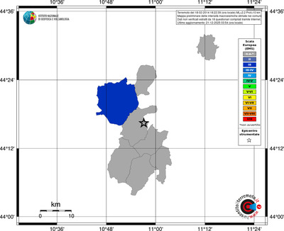 Mappa EMS - territori comuni