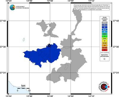 Mappa EMS - territori comuni
