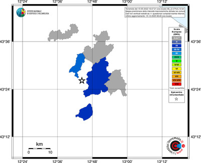 Mappa EMS - territori comuni