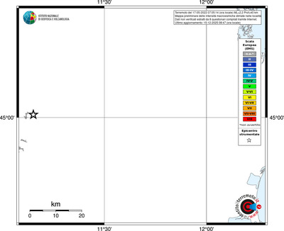 Mappa EMS - territori località