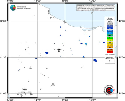 Mappa EMS - territori località