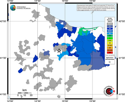 Mappa MCS - territori comuni