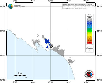Mappa EMS - territori località