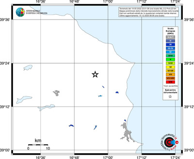 Mappa EMS - territori località