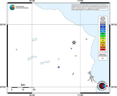 Mappa MCS - territori località