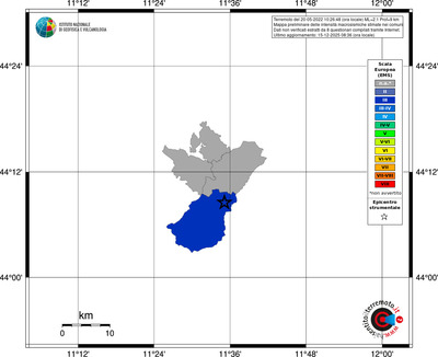Mappa EMS - territori comuni