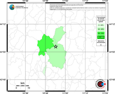Mappa territorio comunale con almeno 3 questionari