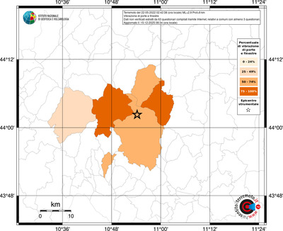 Mappa territorio comunale con almeno 3 questionari