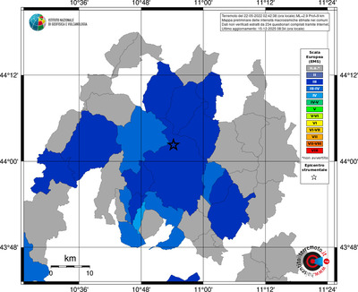 Mappa EMS - territori comuni
