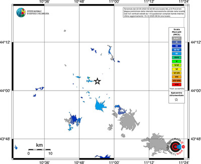Mappa MCS - territori località