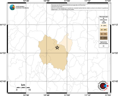 Mappa territorio comunale con almeno 3 questionari