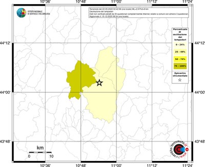 Mappa territorio comunale con almeno 3 questionari