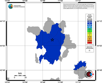 Mappa EMS - territori comuni