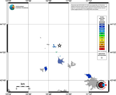 Mappa MCS - territori località