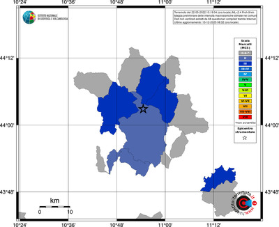 Mappa MCS - territori comuni