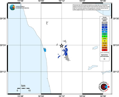 Mappa EMS - territori località
