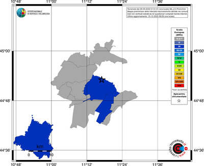 Mappa EMS - territori comuni