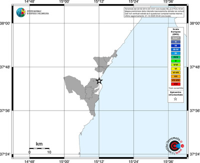 Mappa EMS - territori comuni