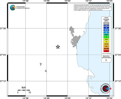 Mappa EMS - territori località