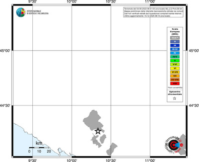 Mappa EMS - territori comuni