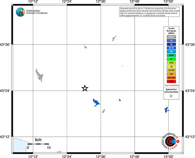 Mappa EMS - territori località