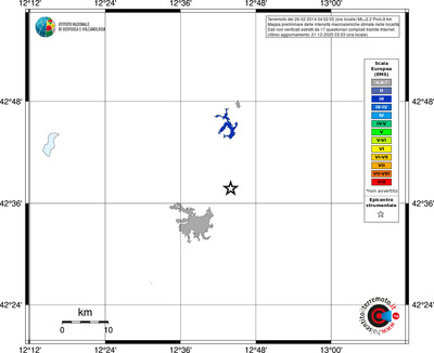 Mappa EMS - territori località