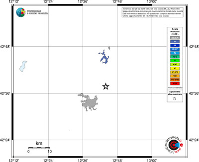 Mappa MCS - territori località