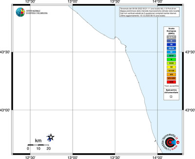 Mappa EMS - territori località