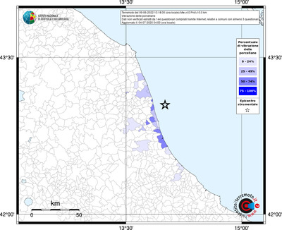 Mappa territorio comunale con almeno 3 questionari