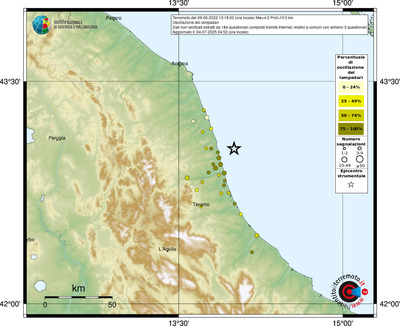 Mappa comuni con almeno 3 questionari