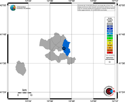 Mappa EMS - territori comuni