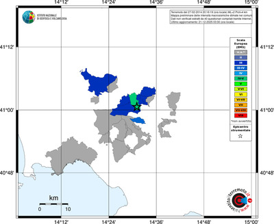 Mappa EMS - territori comuni