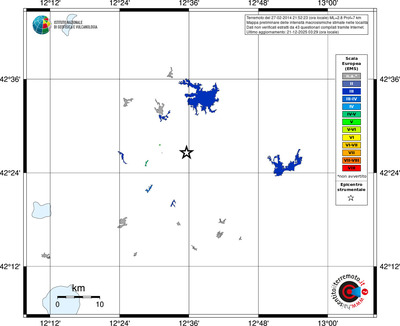 Mappa EMS - territori località