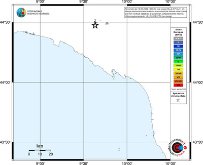 Mappa EMS - territori località
