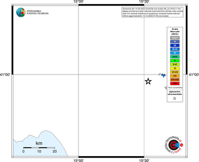 Mappa MCS - territori località