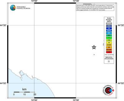 Mappa EMS - territori località