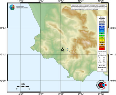 Mappa EMS - località