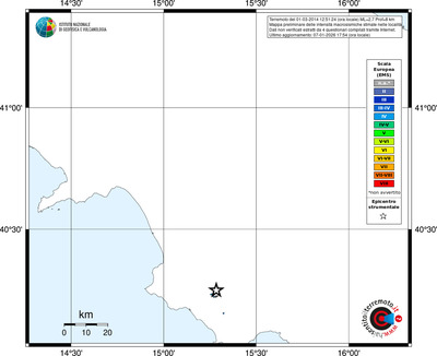 Mappa EMS - territori località