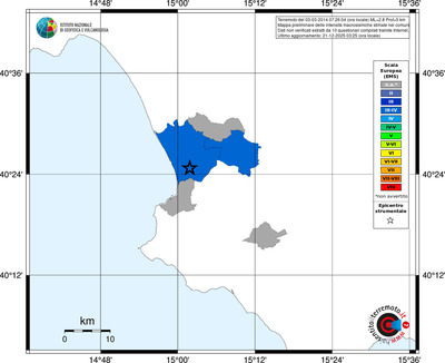 Mappa EMS - territori comuni