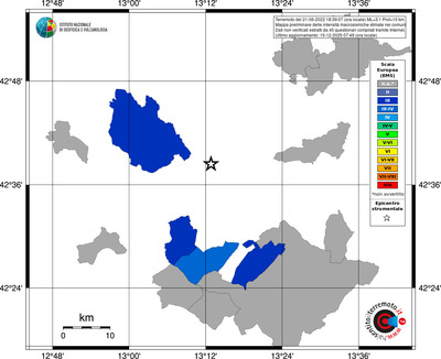 Mappa EMS - territori comuni