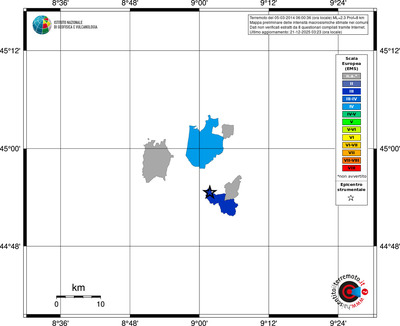 Mappa EMS - territori comuni